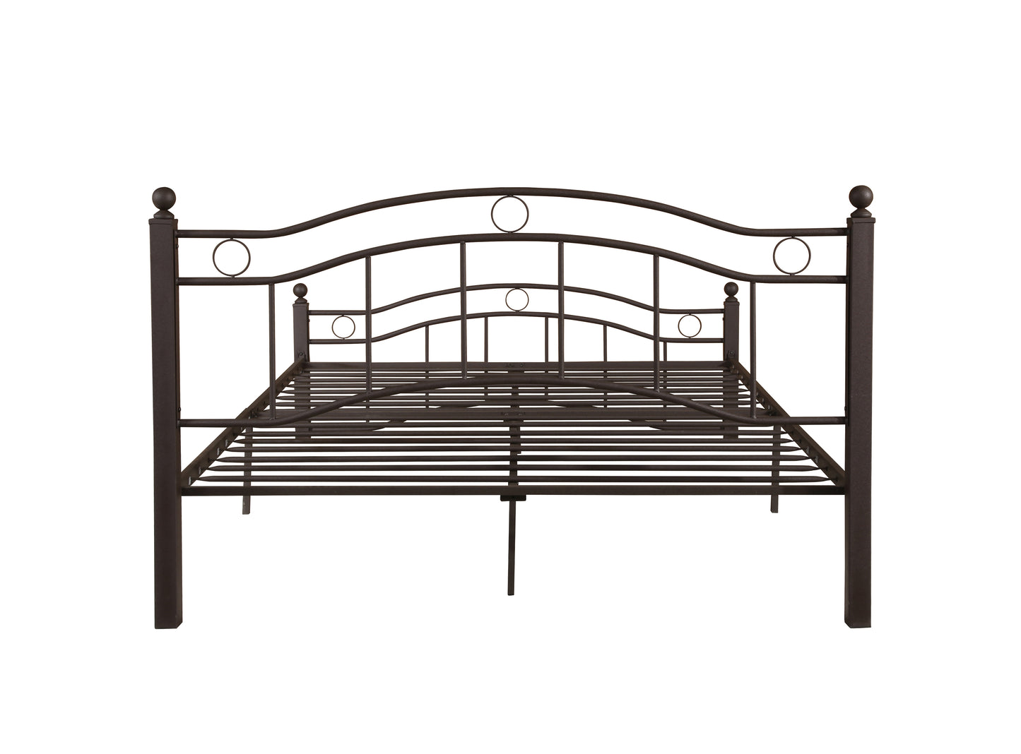 Royal King Size Metal Bed Frame - Bronze