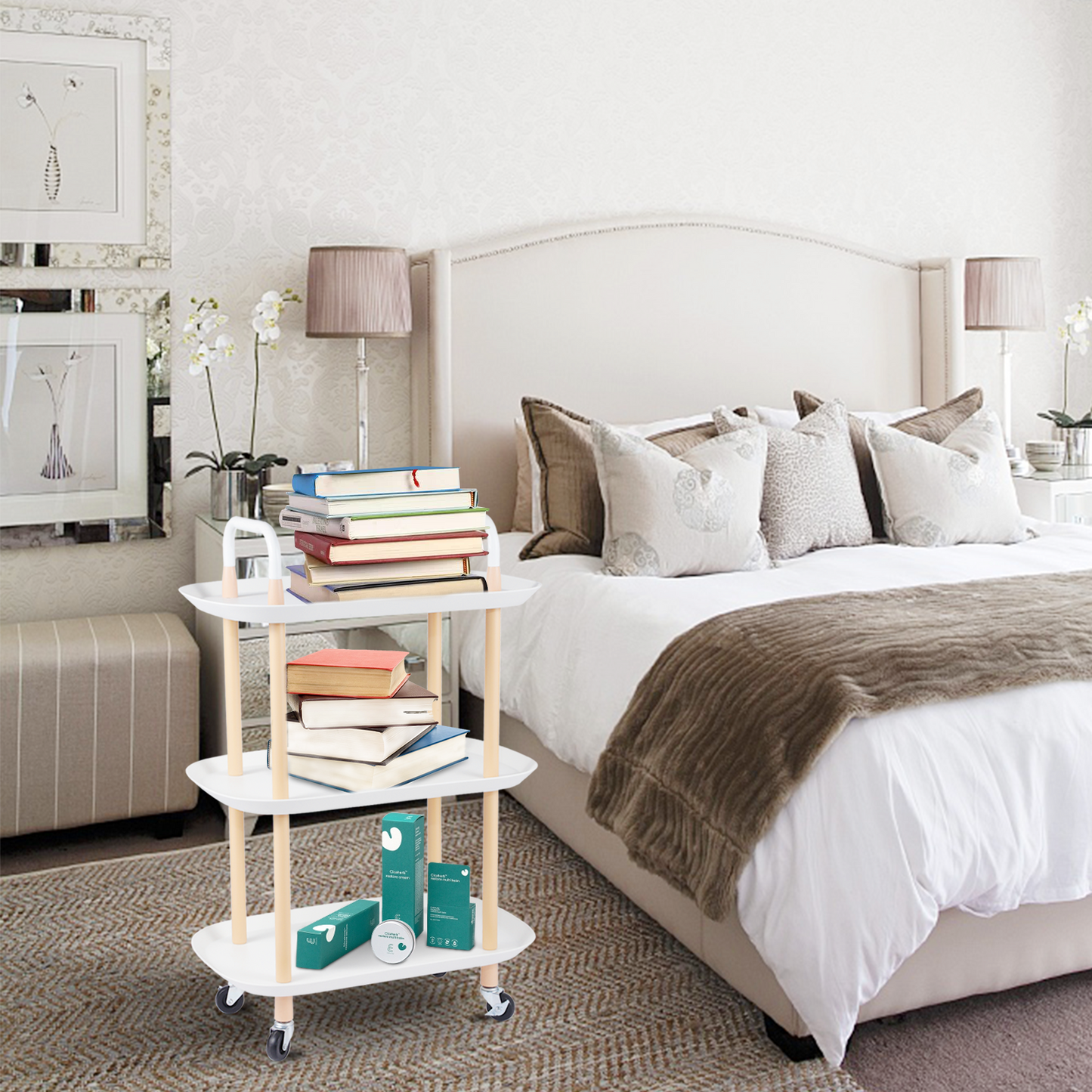 3-Tier Rolling Storage Utility Cart