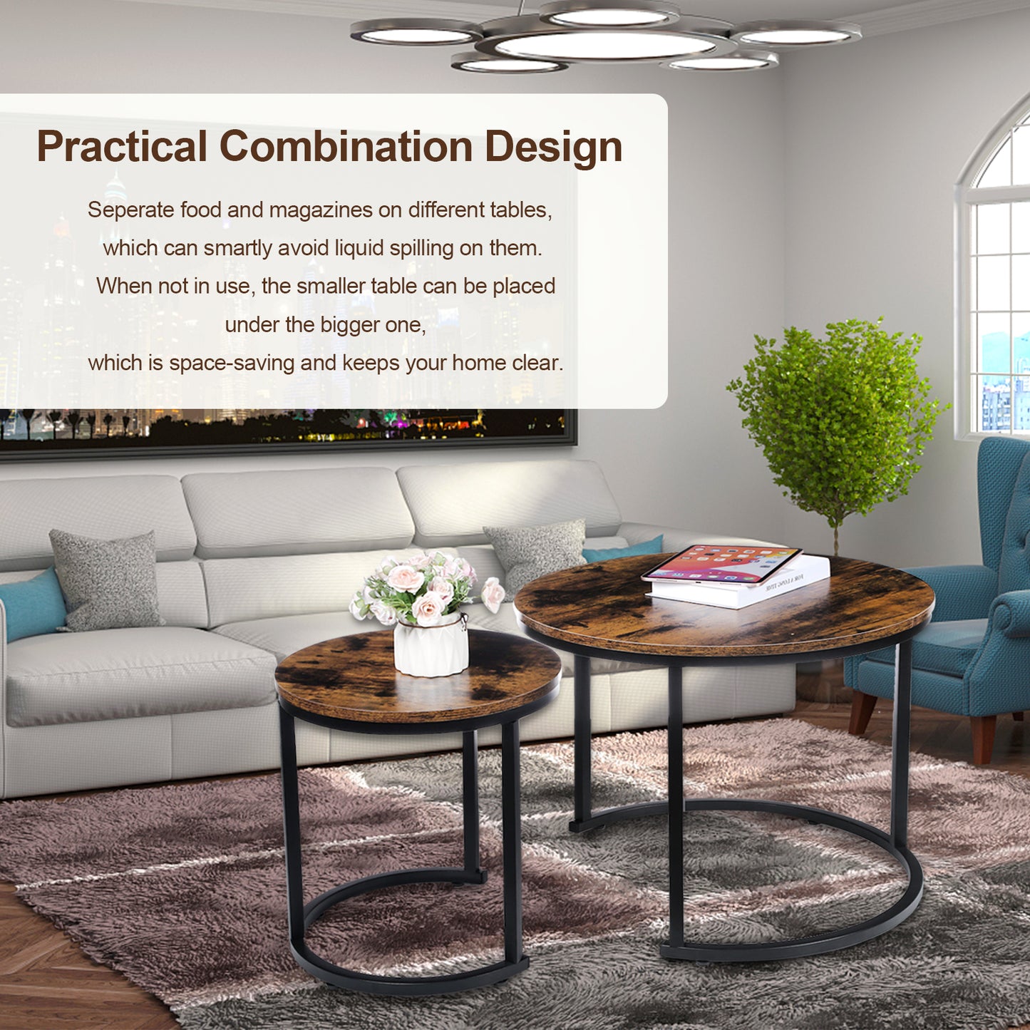 Wooden Blend Side Tables