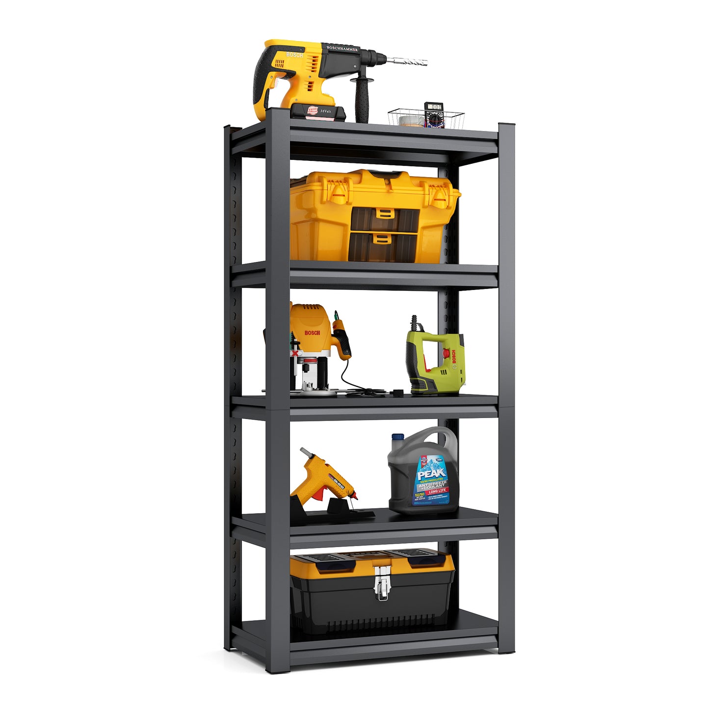 Adjustable Metal Shelving Storage Solution