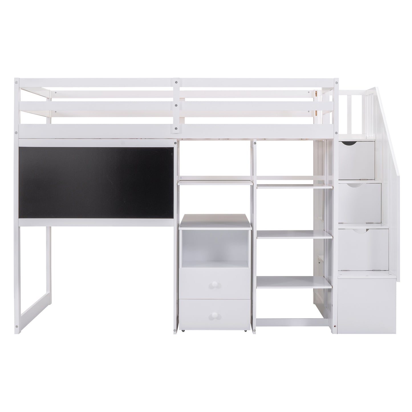 Smart Space Twin Loft Bed : The Ultimate Study and Storage Solution