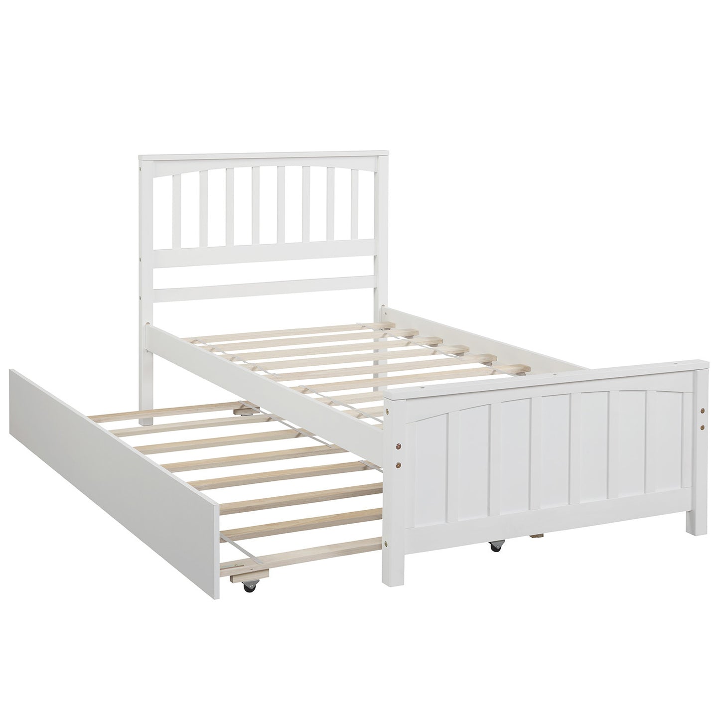 Dreamscape Twin Trundle Bed, Snow White