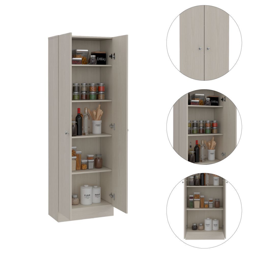 Greyson Tall Storage Cabinet - Oak