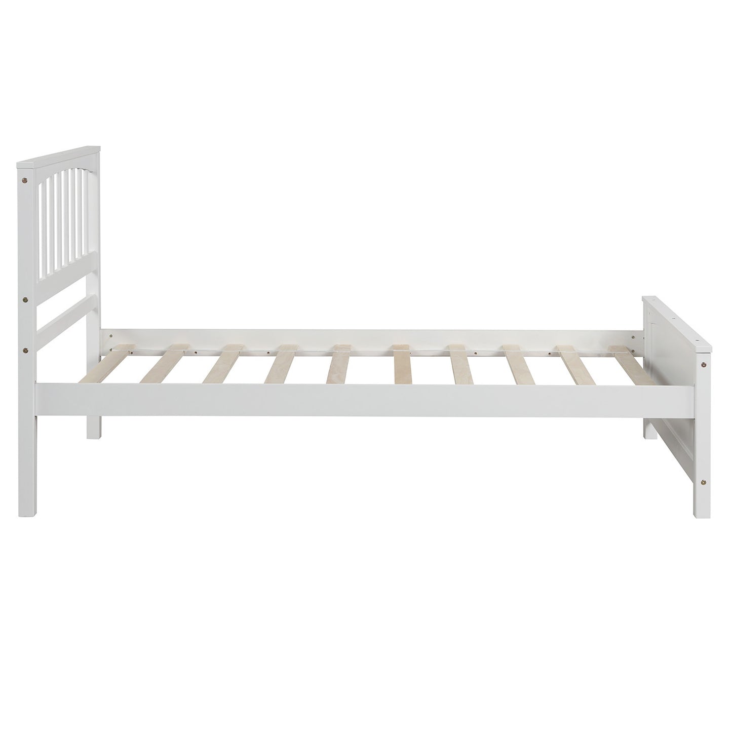 White Dreamwood Twin Platform Bed