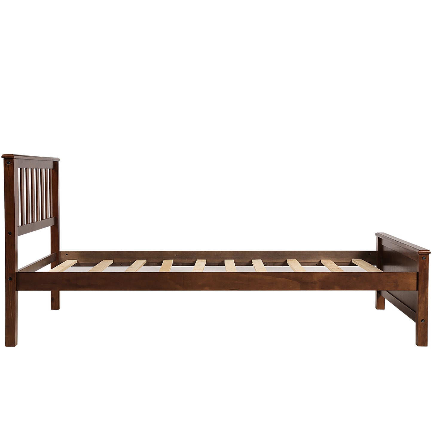 Walnut Dreamwood Twin Platform Bed