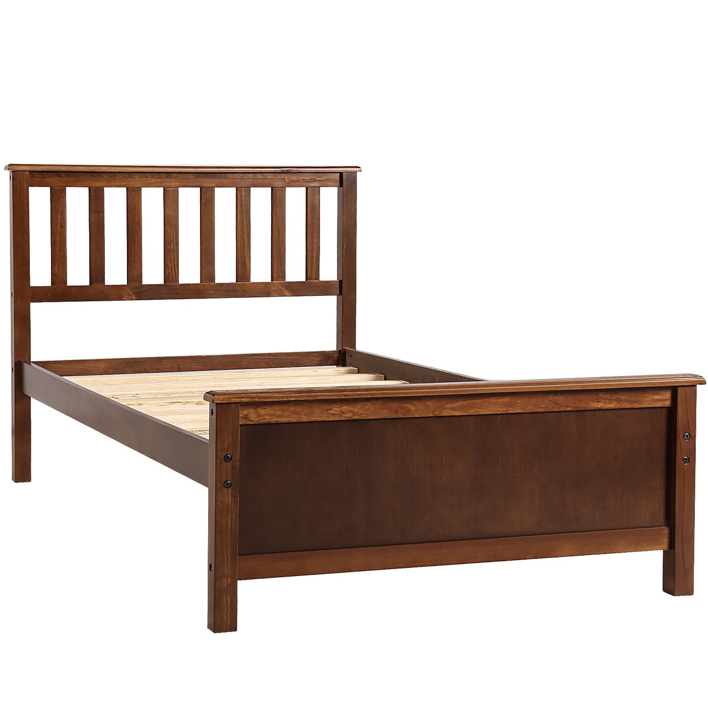 Walnut Dreamwood Twin Platform Bed