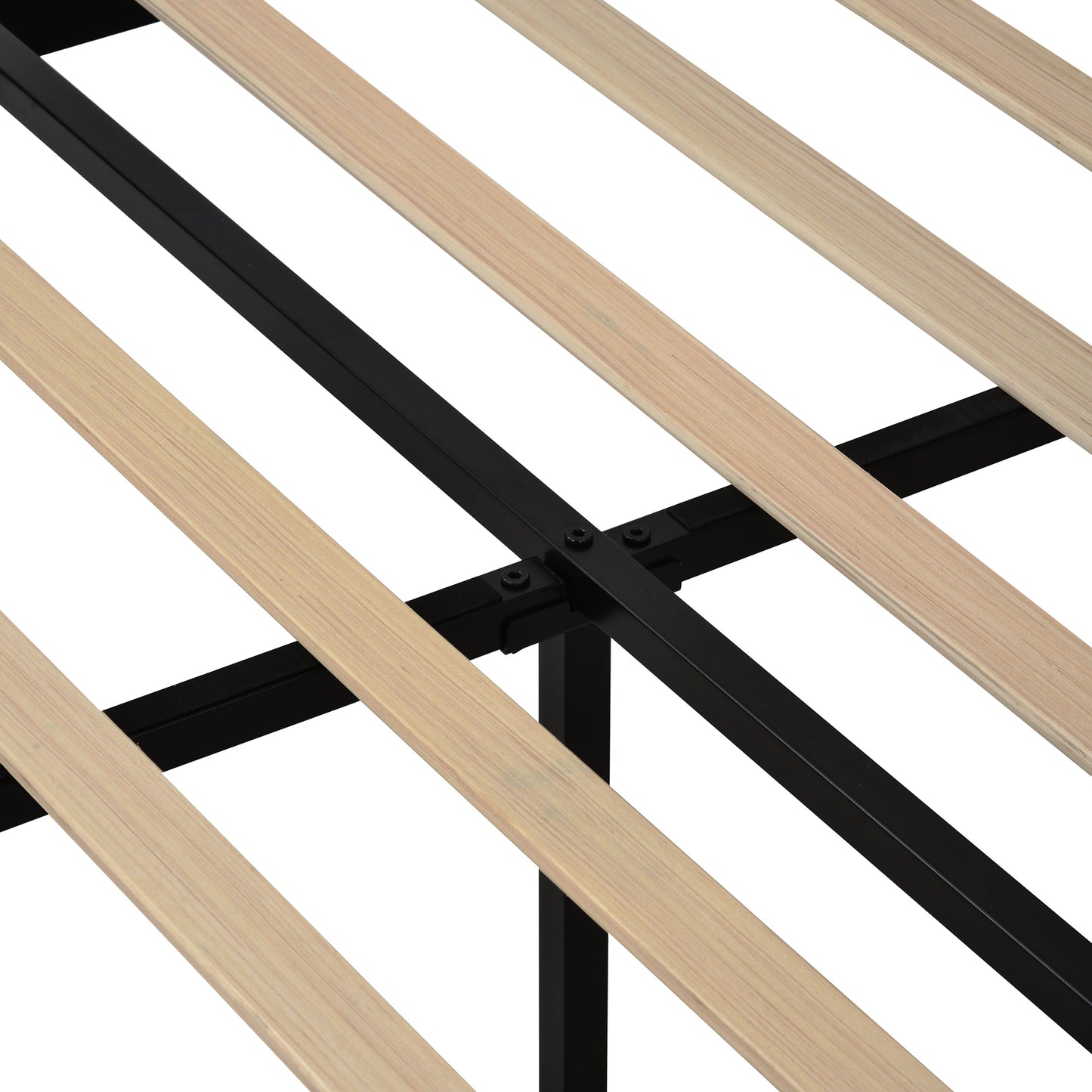 Xavier Twin Size Storage Bed Metal Platform Bed with Drawer - Beige