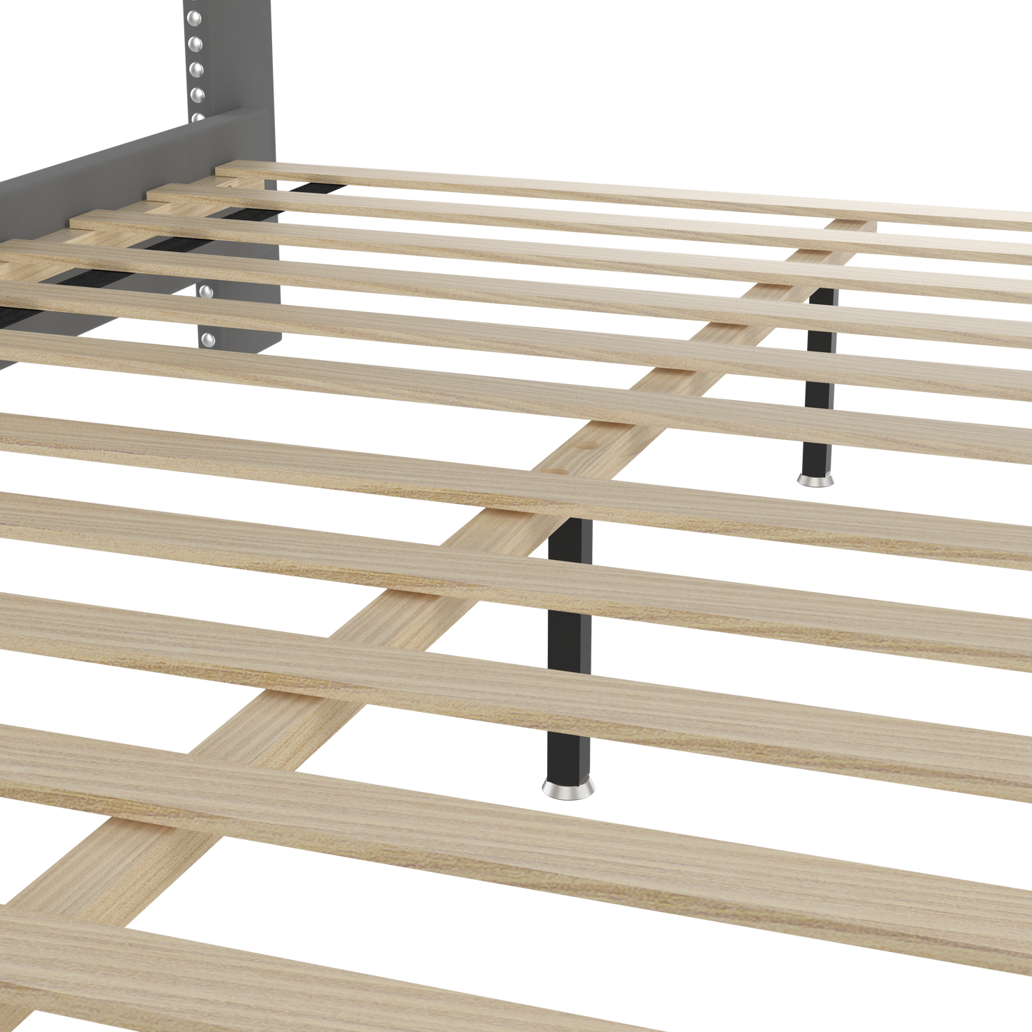 Bazu Full Size Platform Bed Frame - Beige