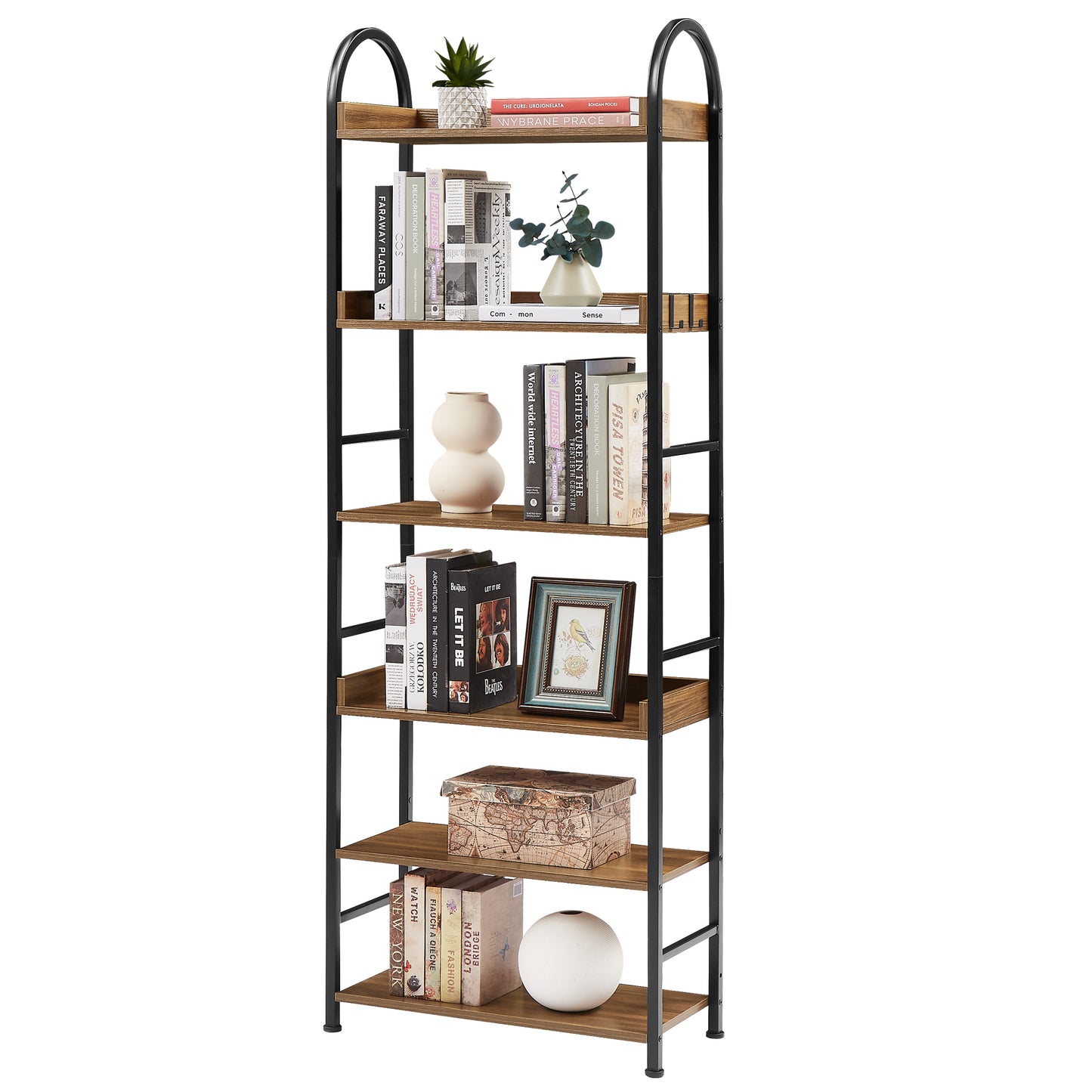 Tall Tower Bookcase - Brown