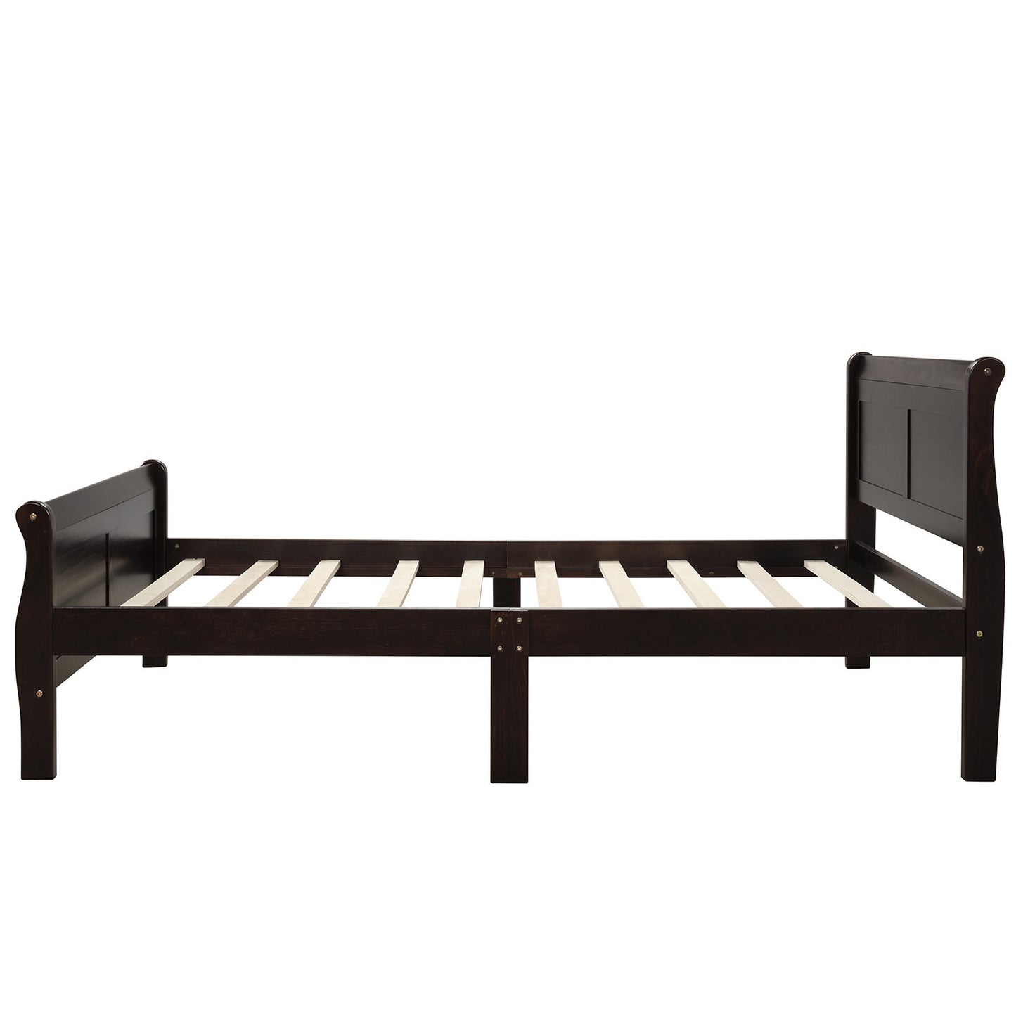 Urban Fusion Twin Size Wood Platform Bed - Espresso