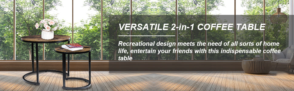 Wooden Blend Side Tables