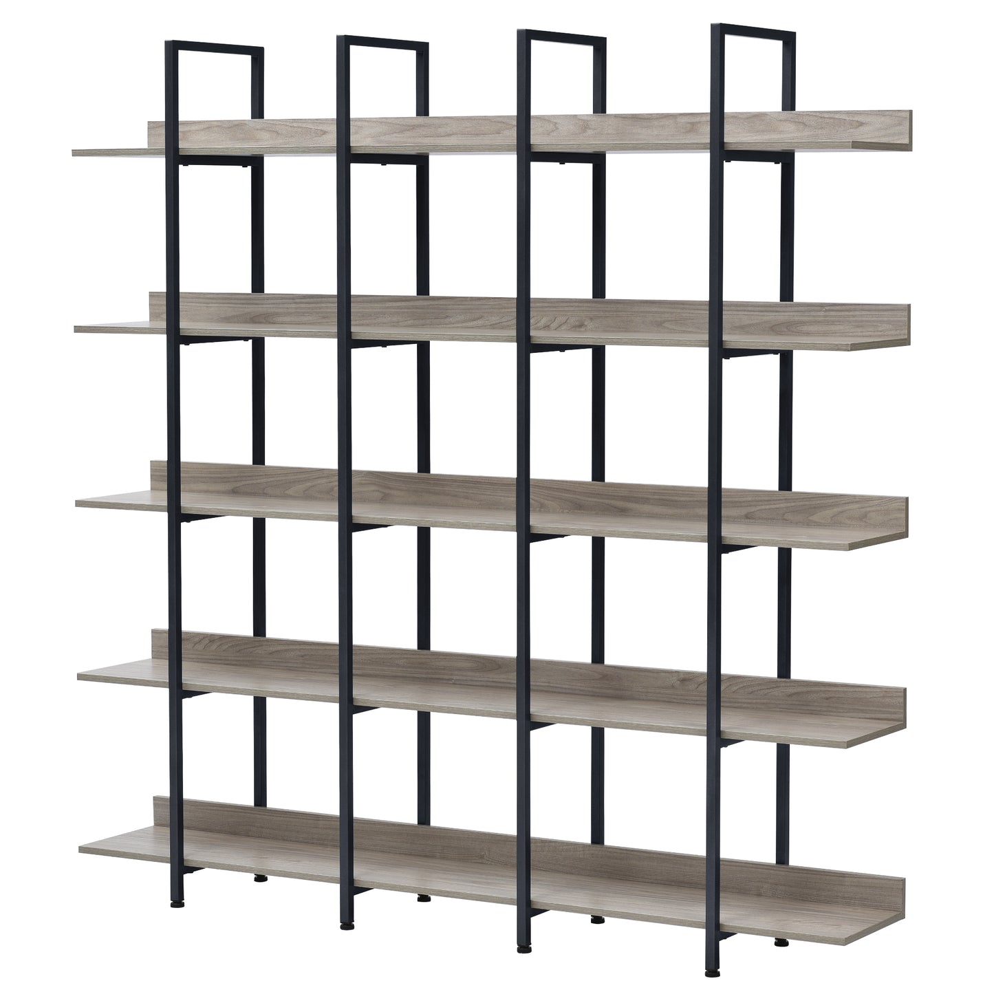 Vintage Metal Frame Bookshelf - Grey
