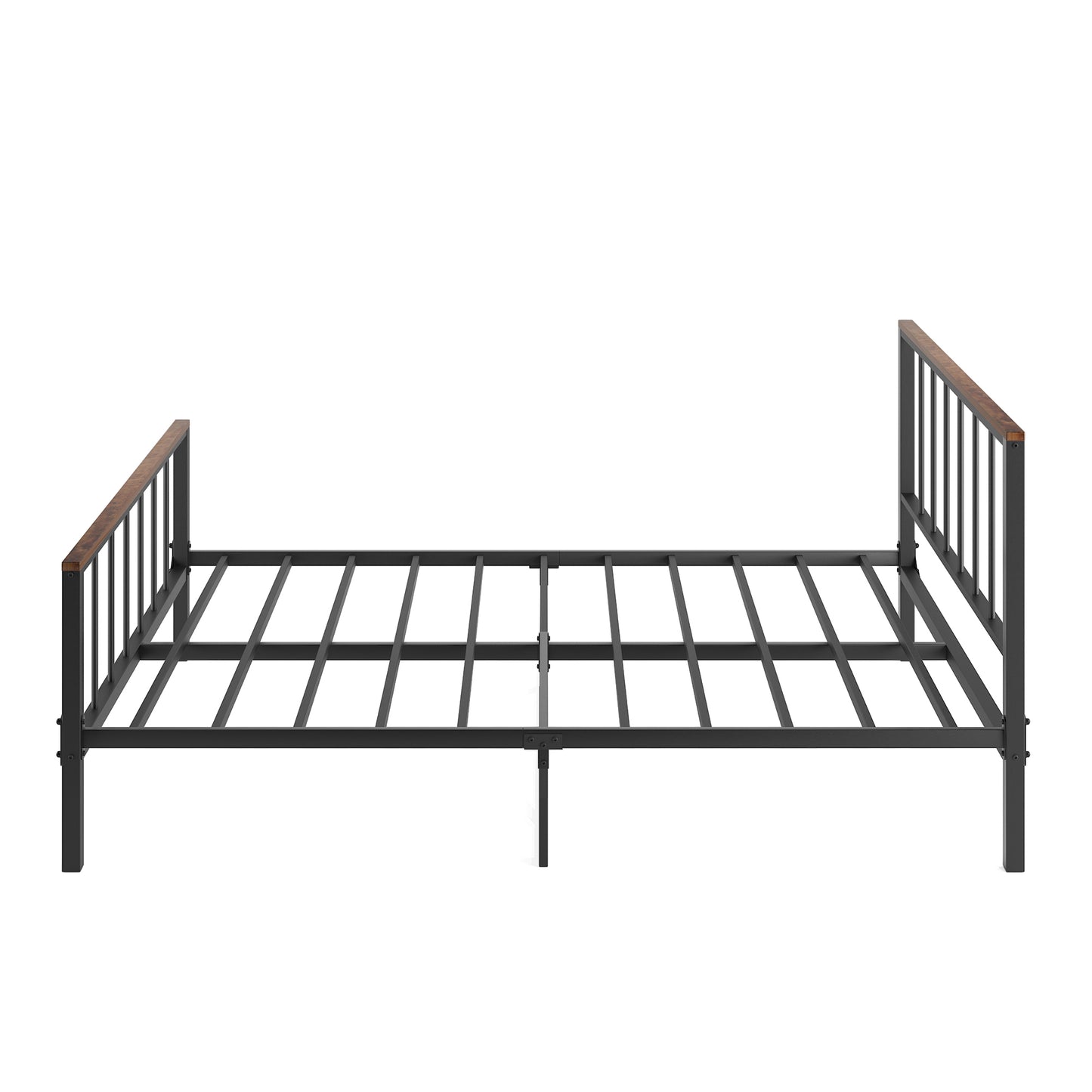 Marsh Queen Size Metal Platform Bed - Black