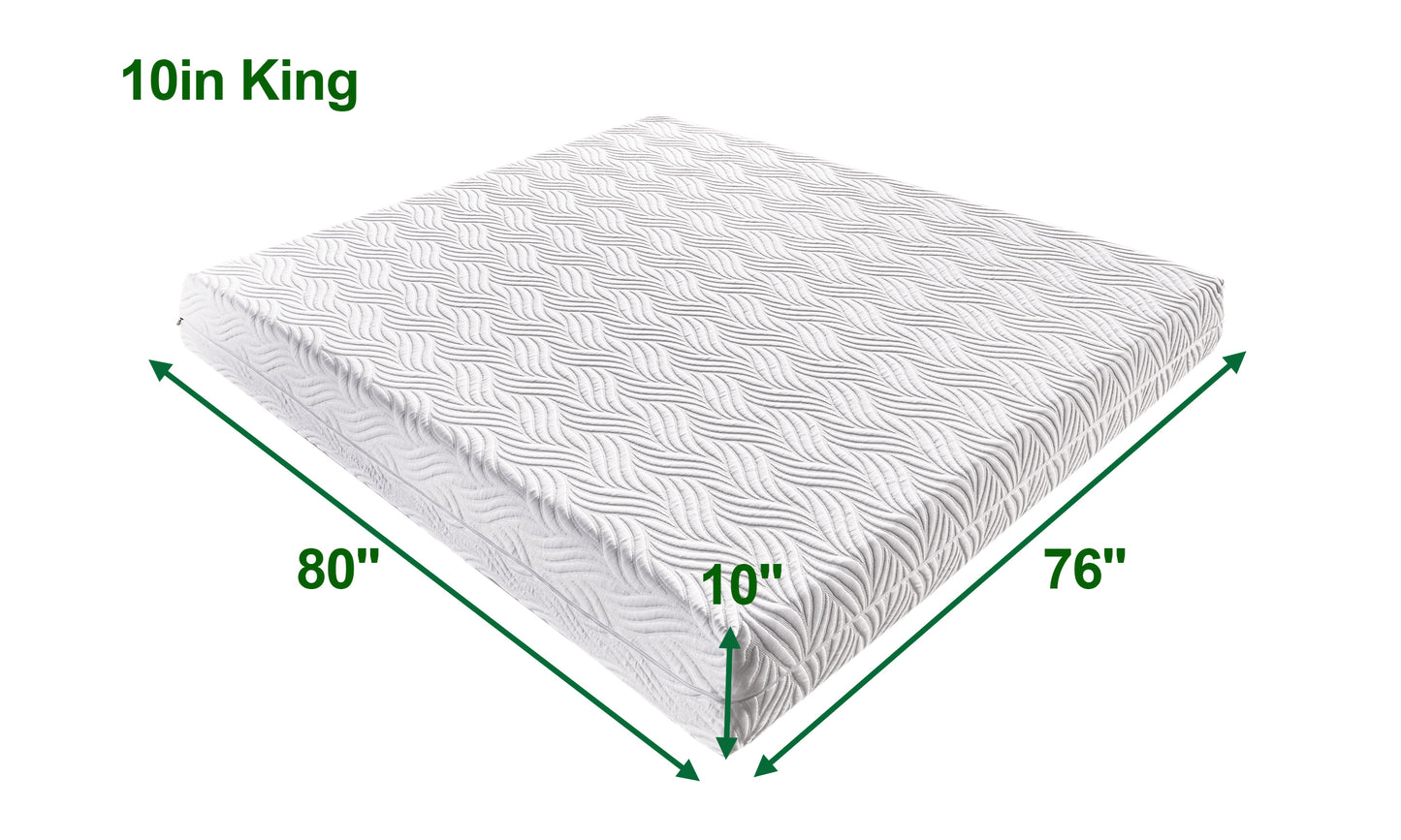 Bliss Memory Foam 10" Mattress - King