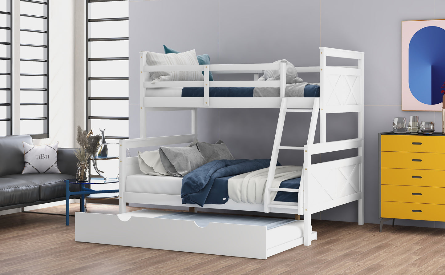 Dreamscape Twin Trundle Bunk Bed