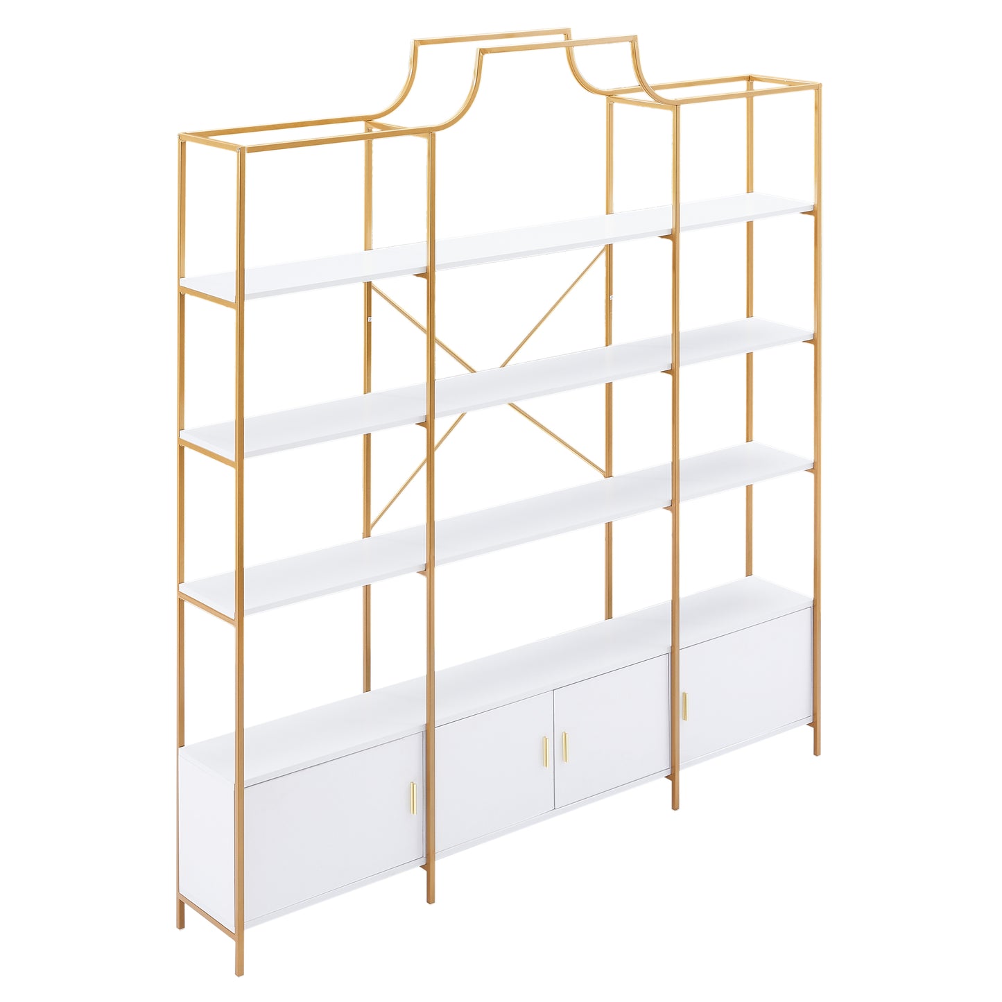 X Bar Gold Frame Bookcase