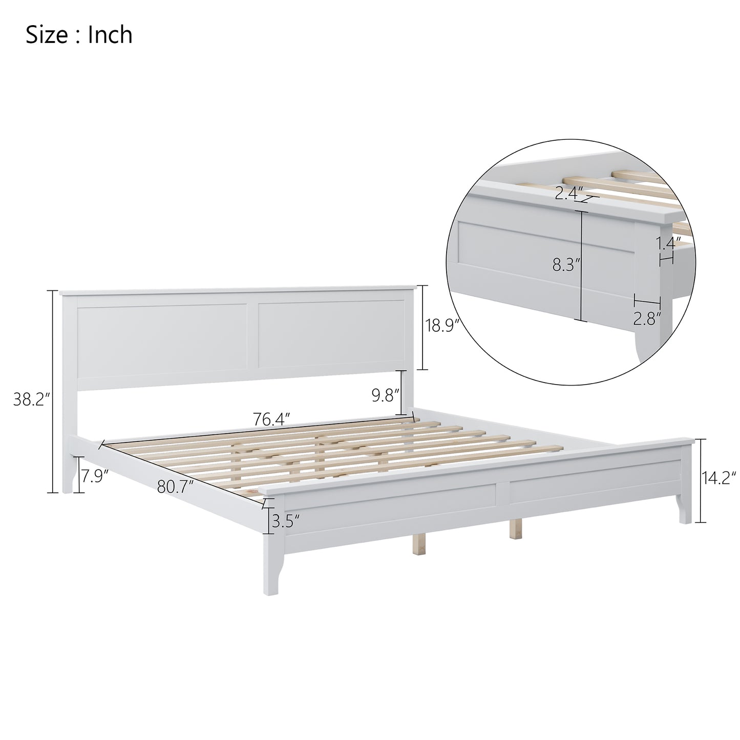 Elegant Dreams King Platform Bed