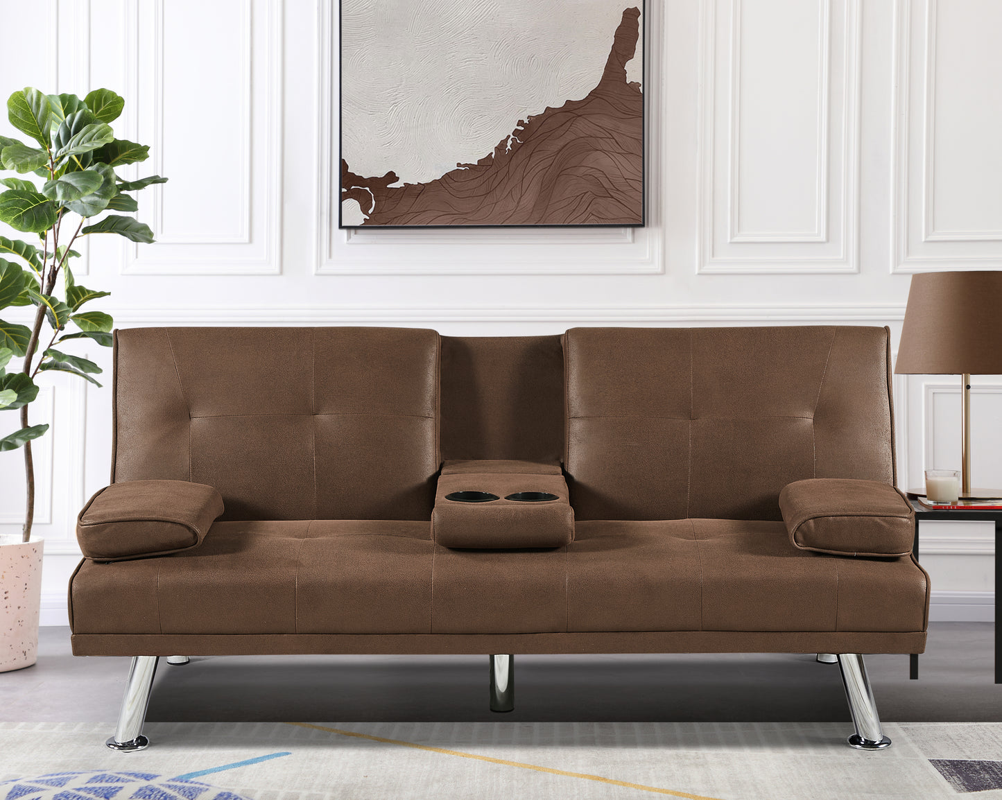 Nadi Convertible Sofa Bed - Coffee