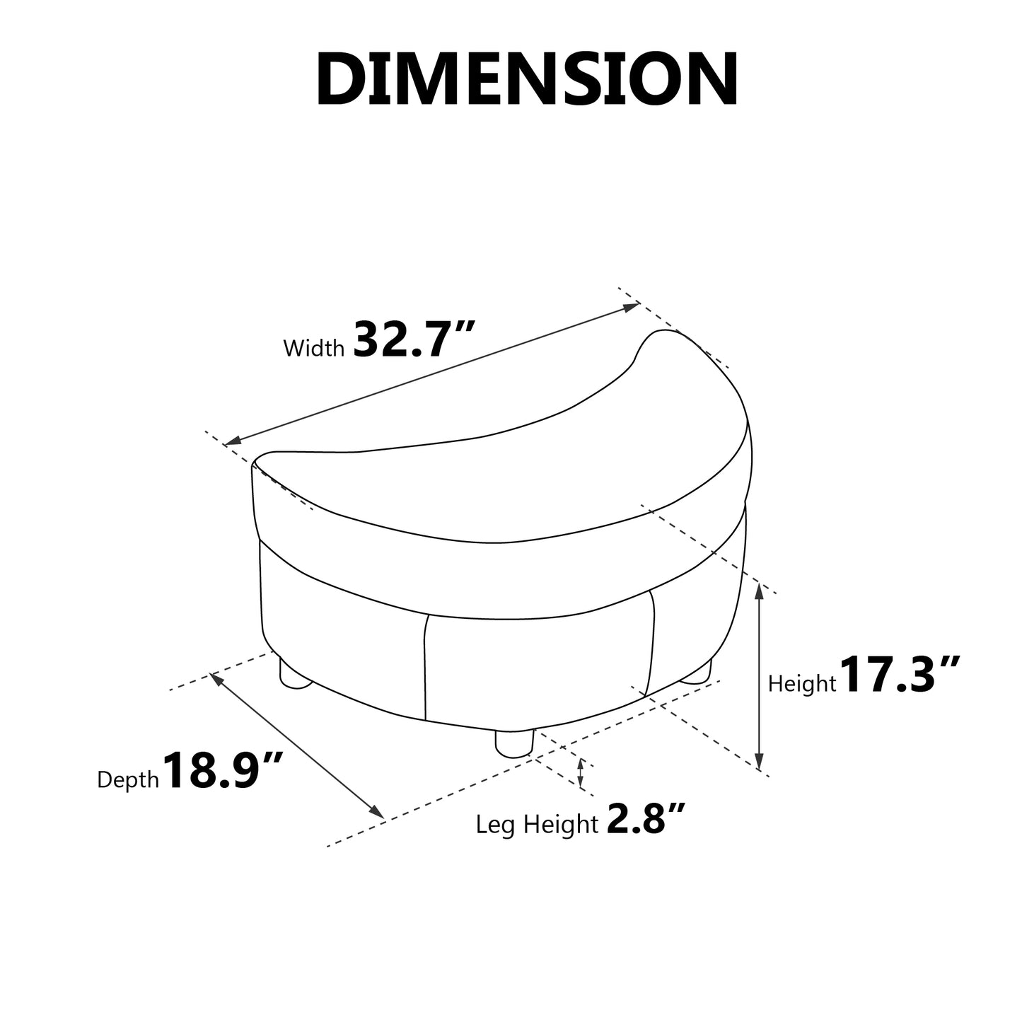 Moonlight Storage Ottoman
