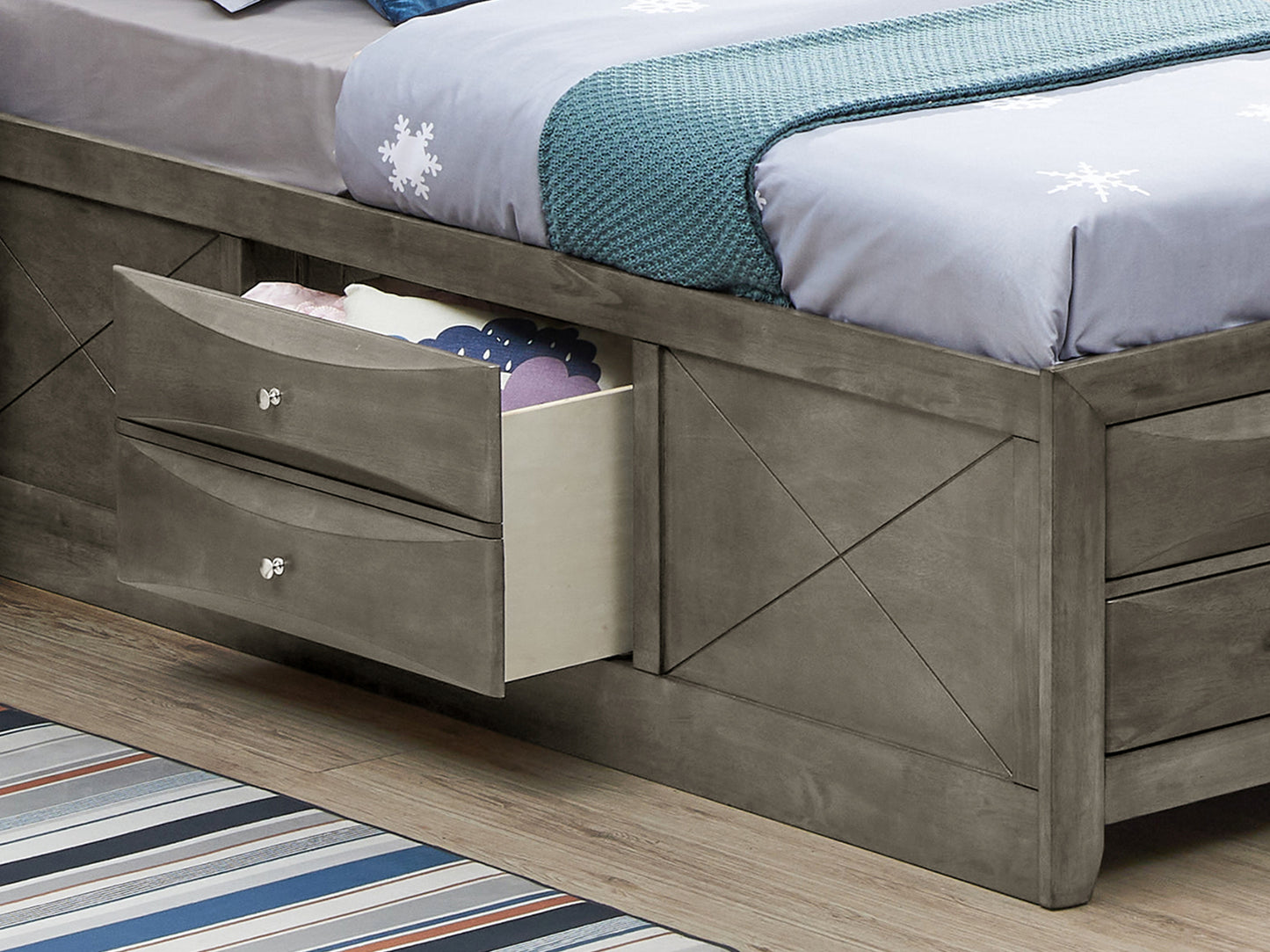 Elegant Dreams Twin Storage Bed
