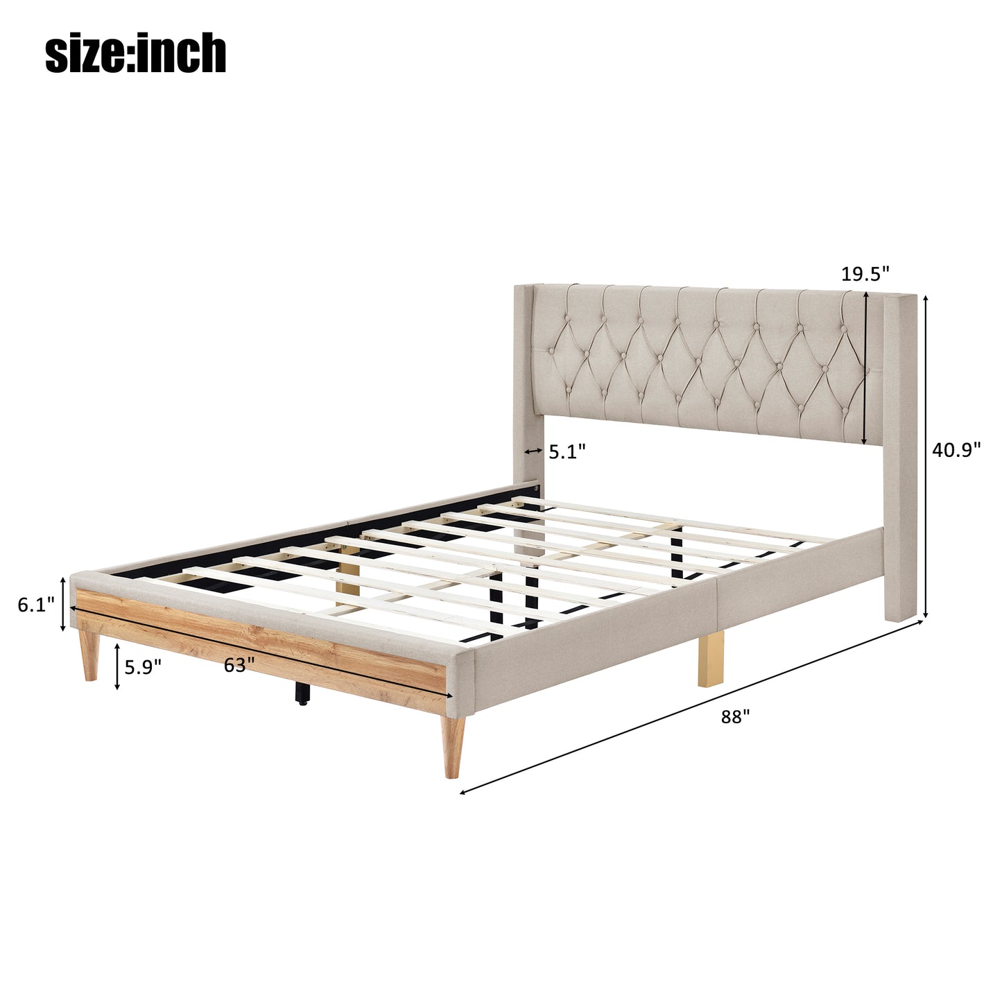 Go Green Wood Queen Bed