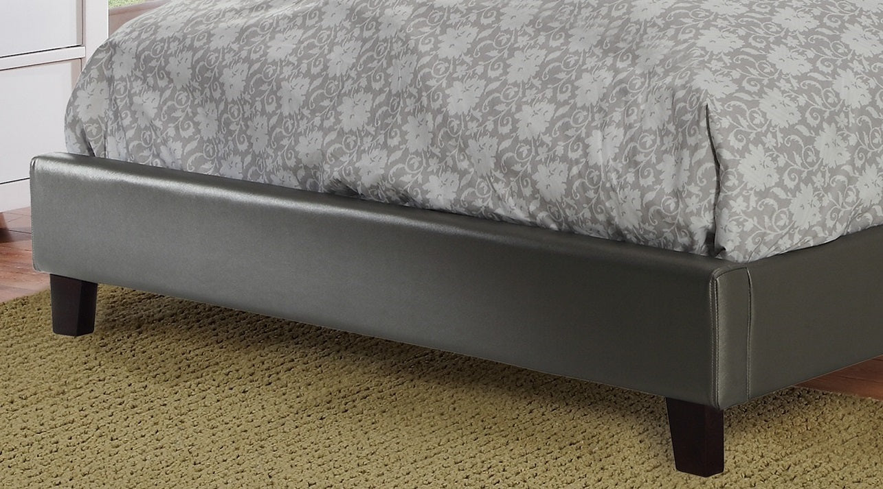 Tina Tufted Bed Frame Full Size - Silver
