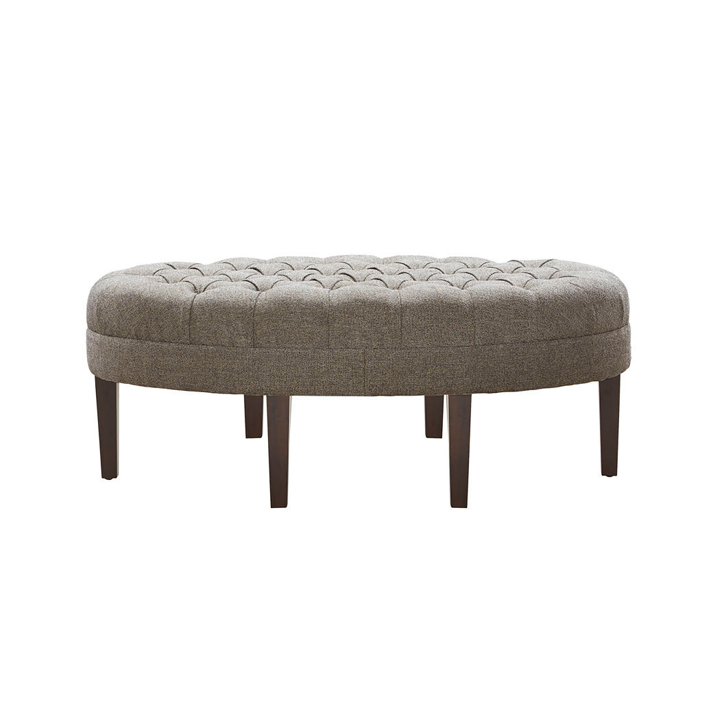 Surfboard Tufted Ottoman - Beige