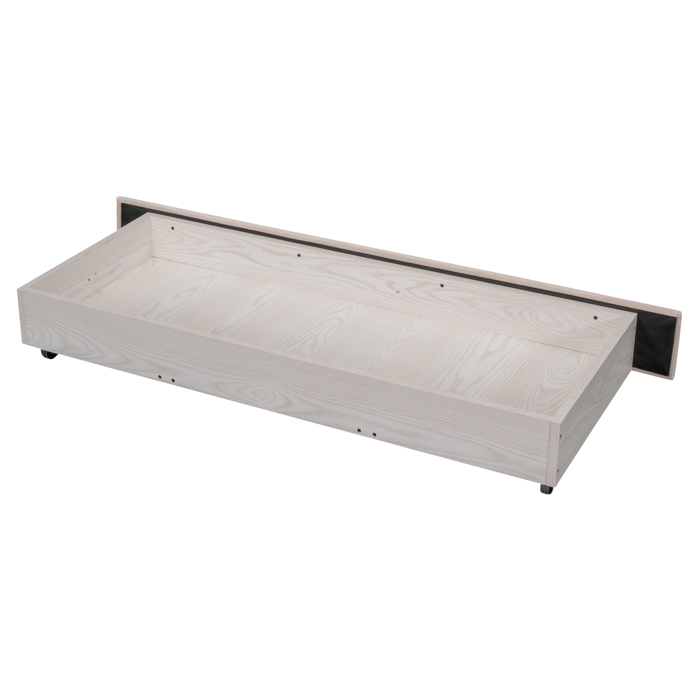 Shona Queen Size Velvet Platform Bed Frame - Beige