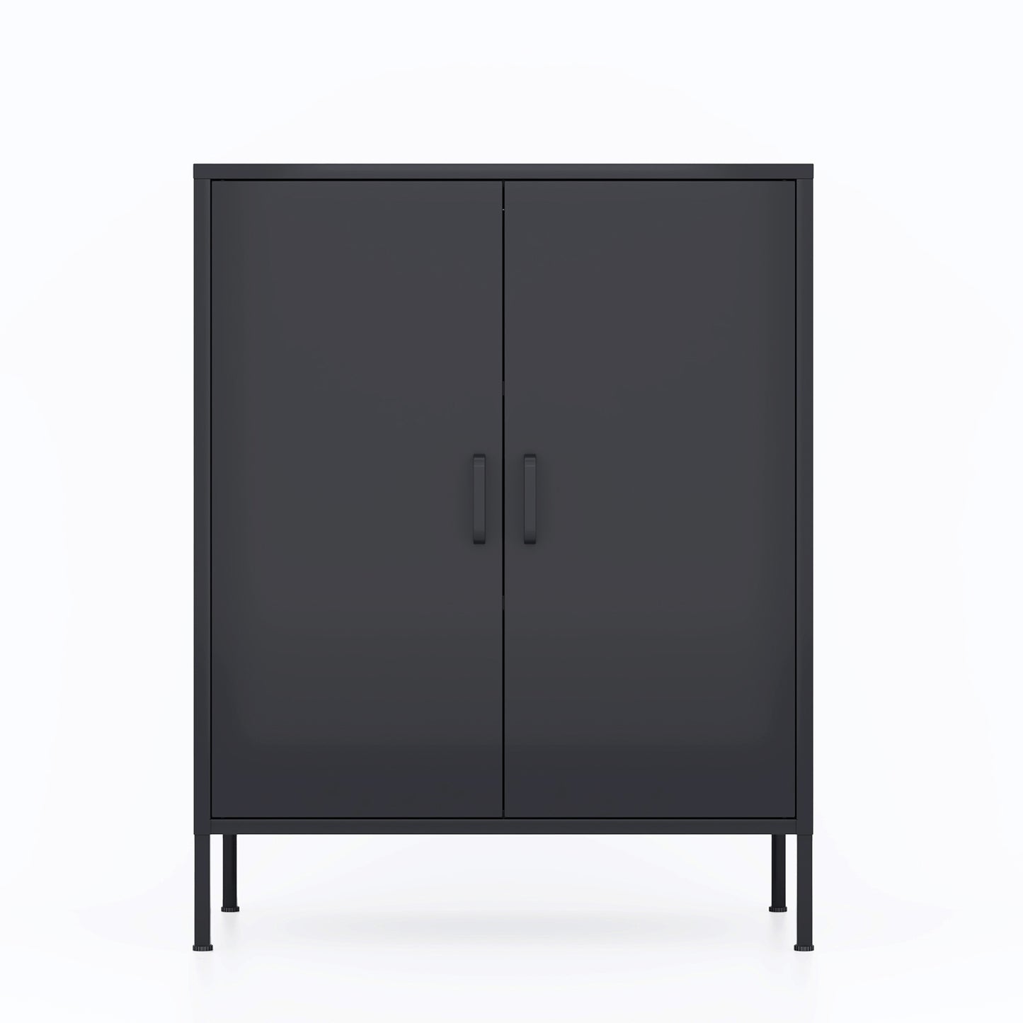 Stand Storage Steel Cabinets - Black