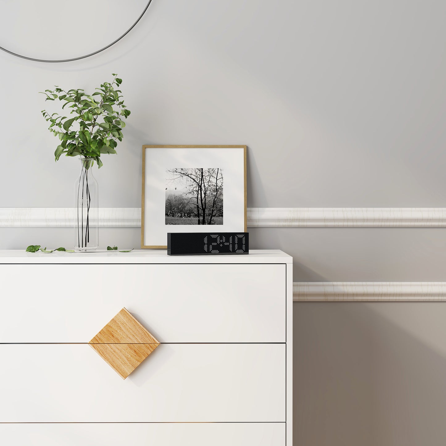 Elegant Oakwood Square Dresser
