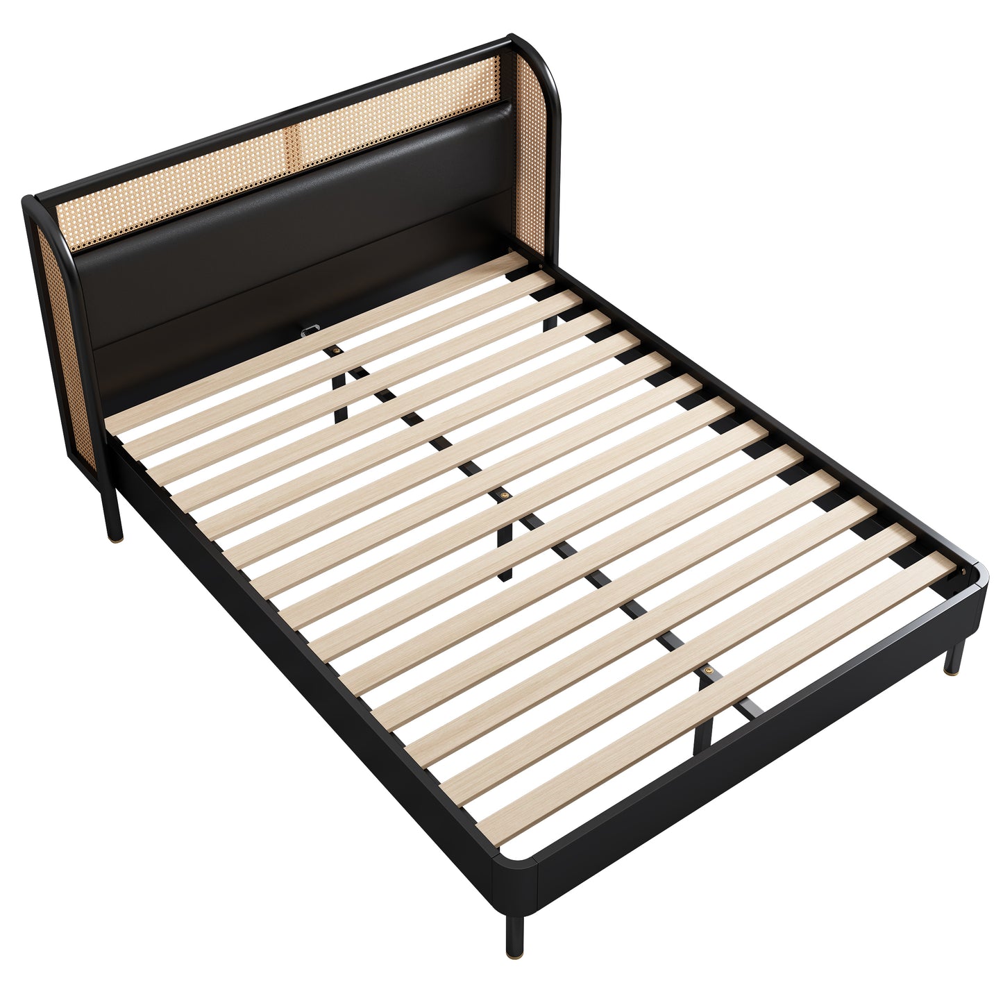Elegance Rest Rattanwood Queen Bed