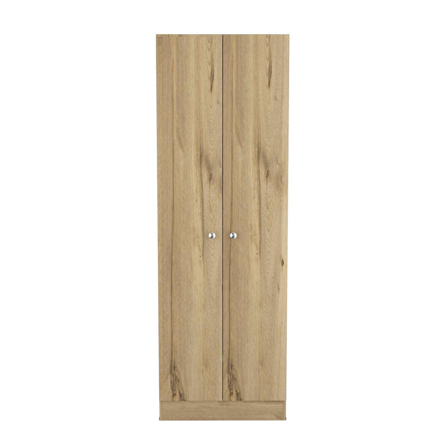 Greyson Tall Storage Cabinet - Light Oak and Black