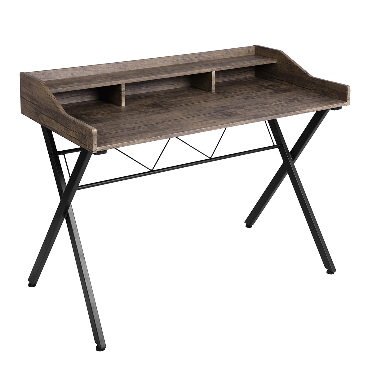 Cubi Computer Desk - Beige & White