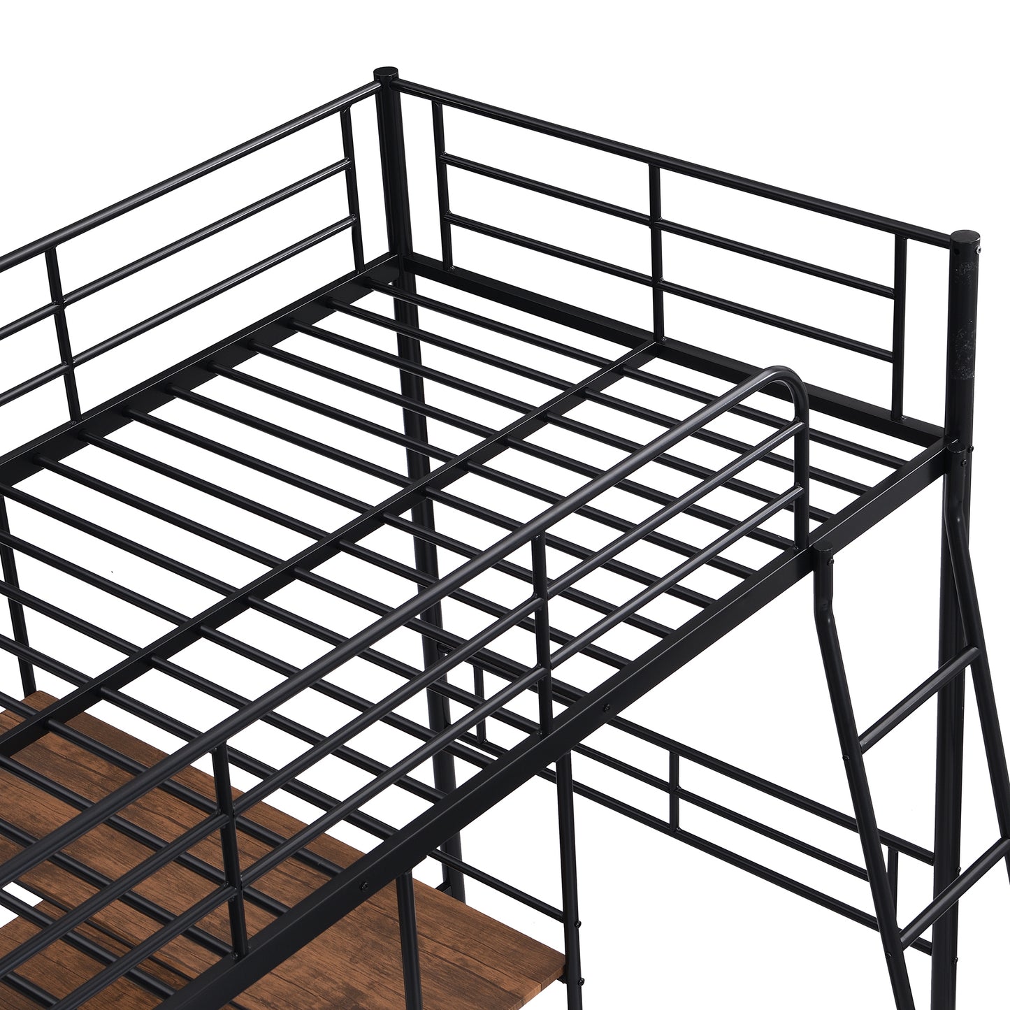 ElevateMax Twin Loft Bed with Desk and Shelves