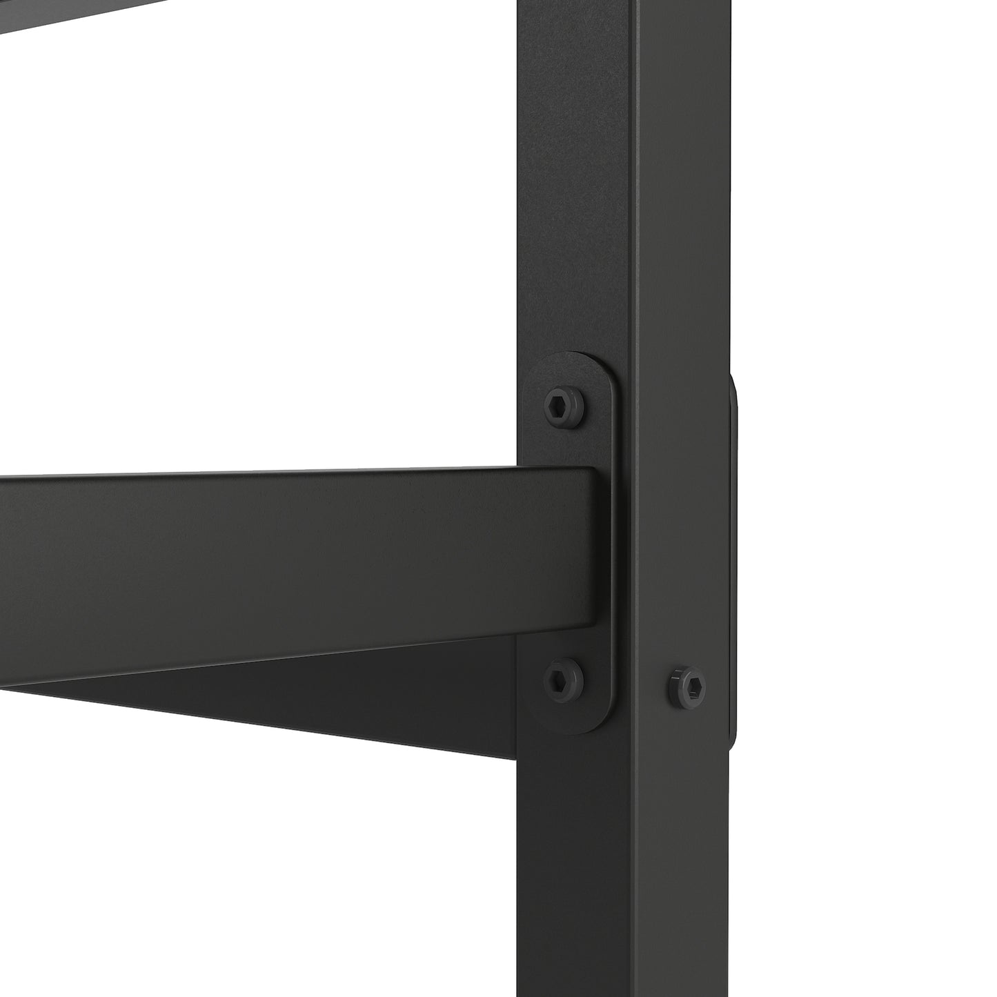 Marsh Queen Size Metal Platform Bed - Black