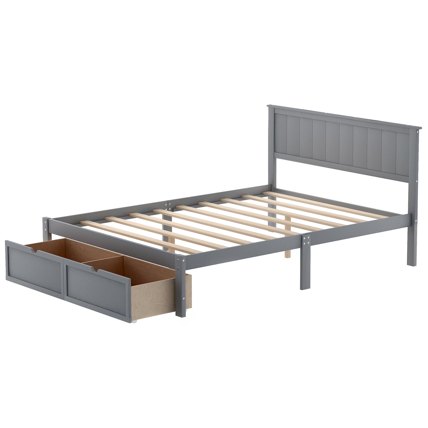 Gray Haven Platform Bed