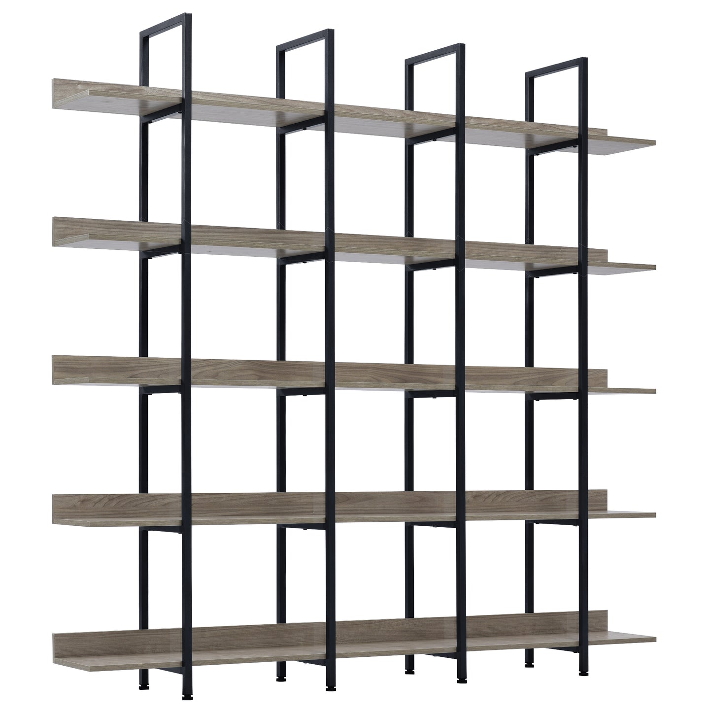 Vintage Metal Frame Bookshelf - Grey