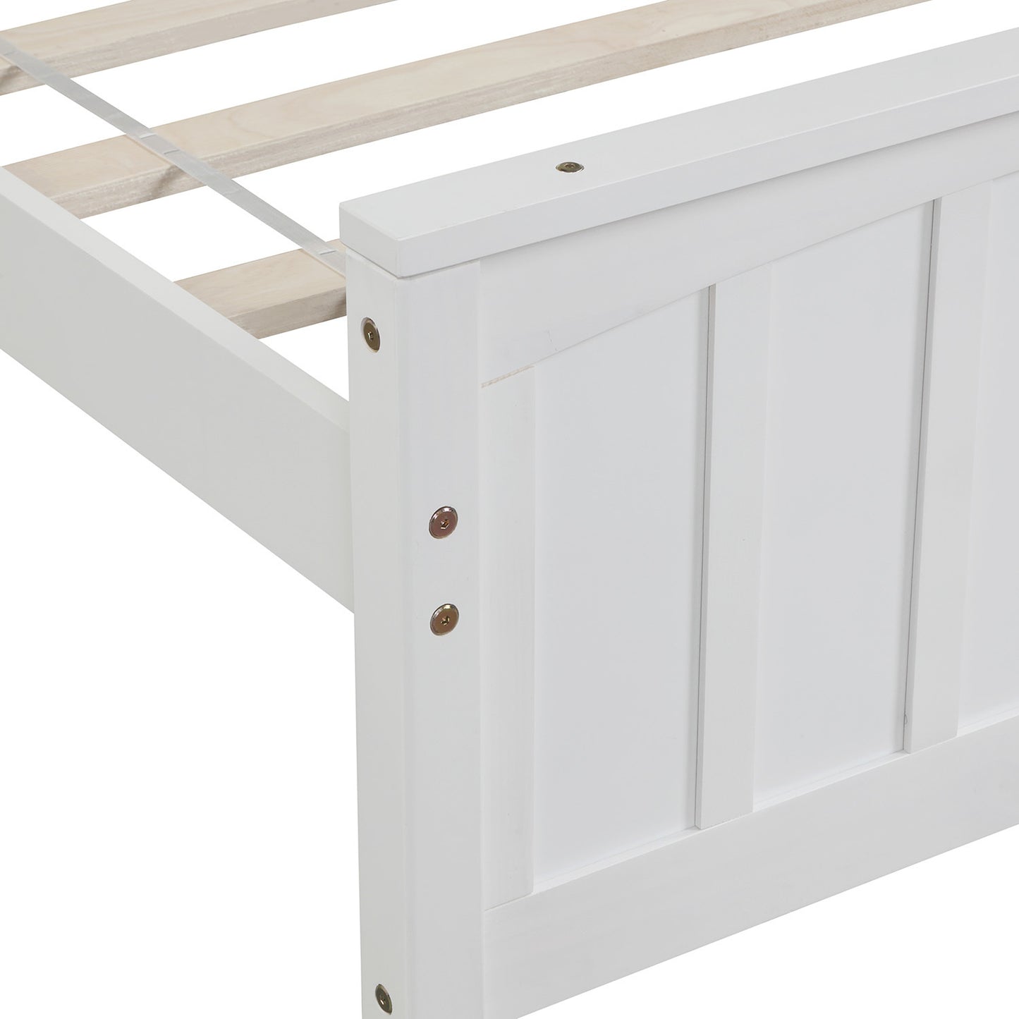 White Dreamwood Twin Platform Bed