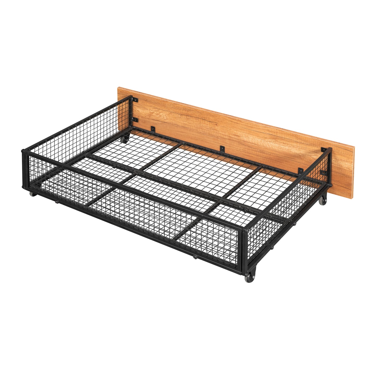 TripleMax Twin Bunk Bed - Sleek Black Design with Drawers and Guardrails