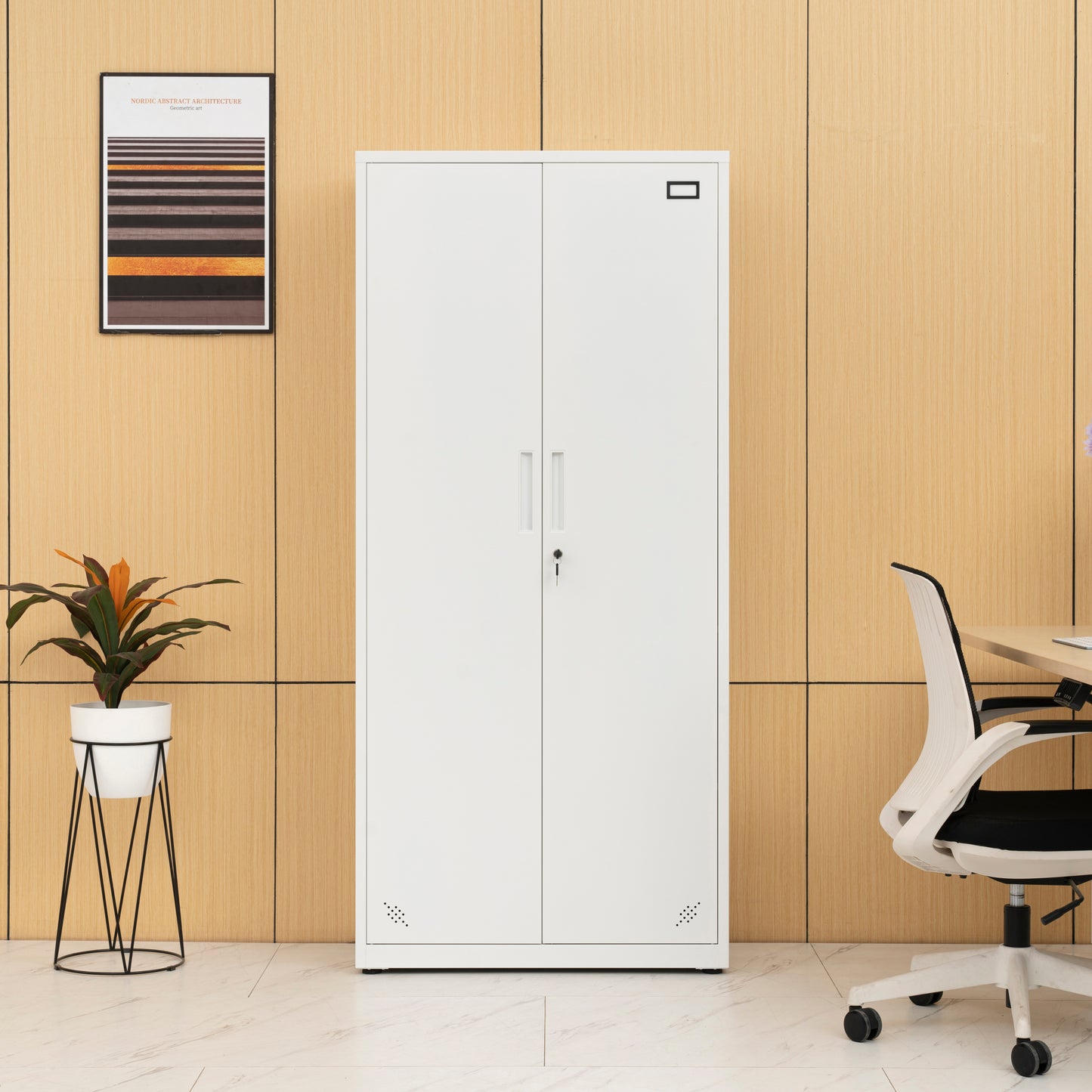 Space Max Storage Cabinet - White