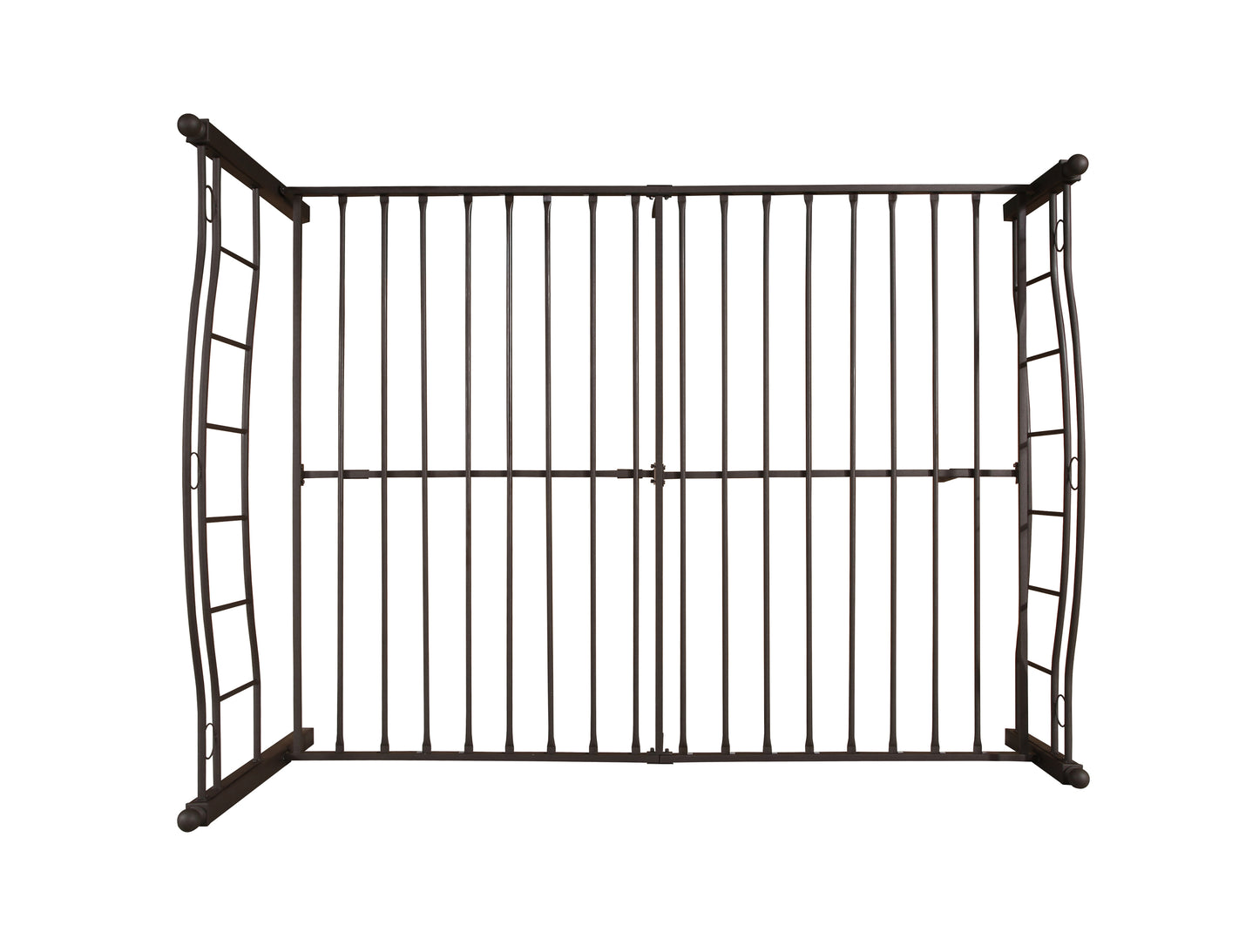 Royal King Size Metal Bed Frame - Bronze