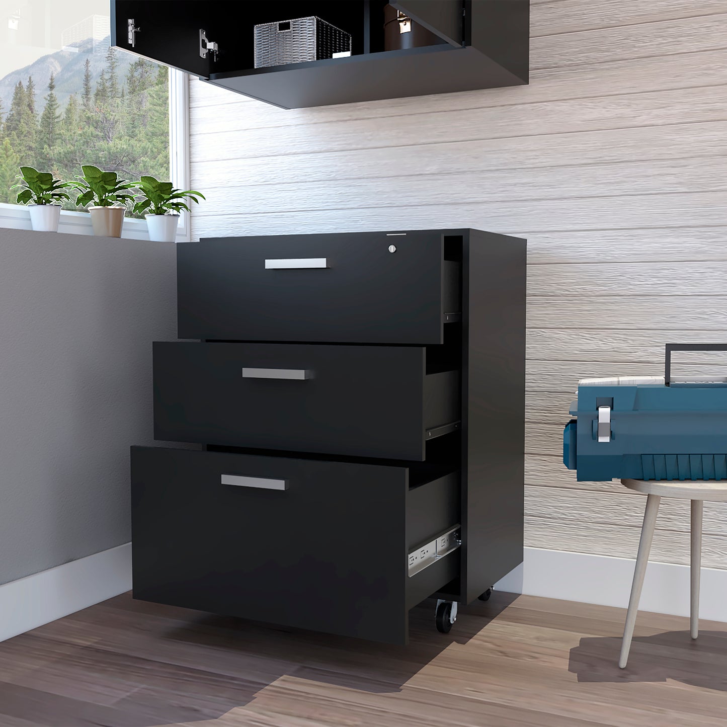 Elite Storage Cabinet - Black