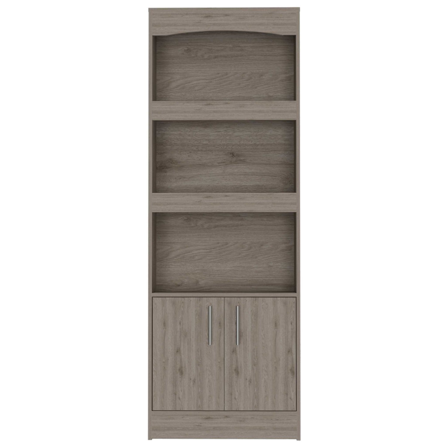 Coastal Haven 1-Drawer 3-Shelf Bookcase - Light Grey