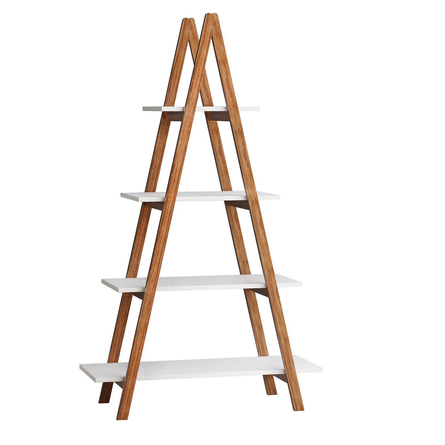 Bamboo Haven Ladder Bookshelf