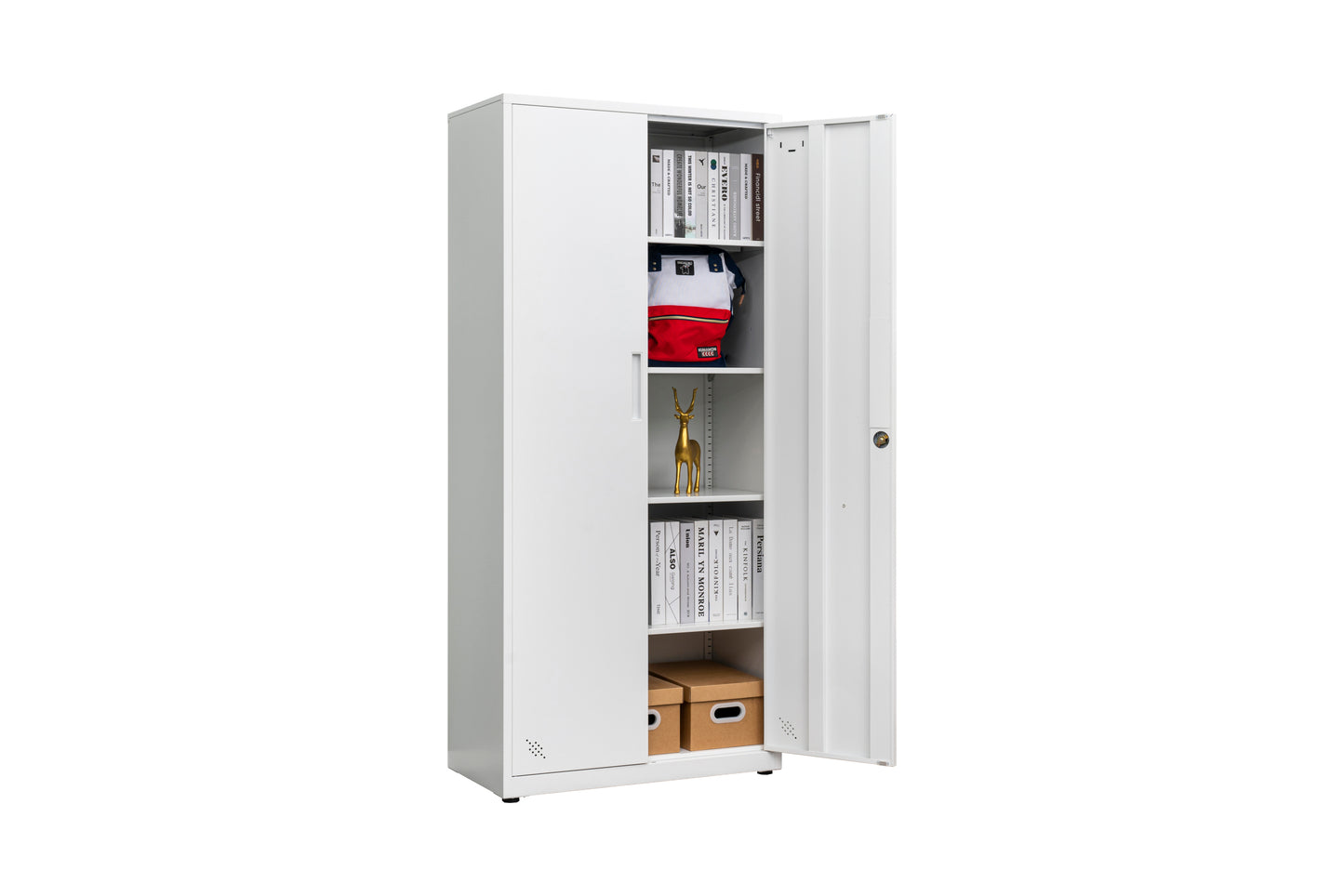 Space Max Storage Cabinet - White