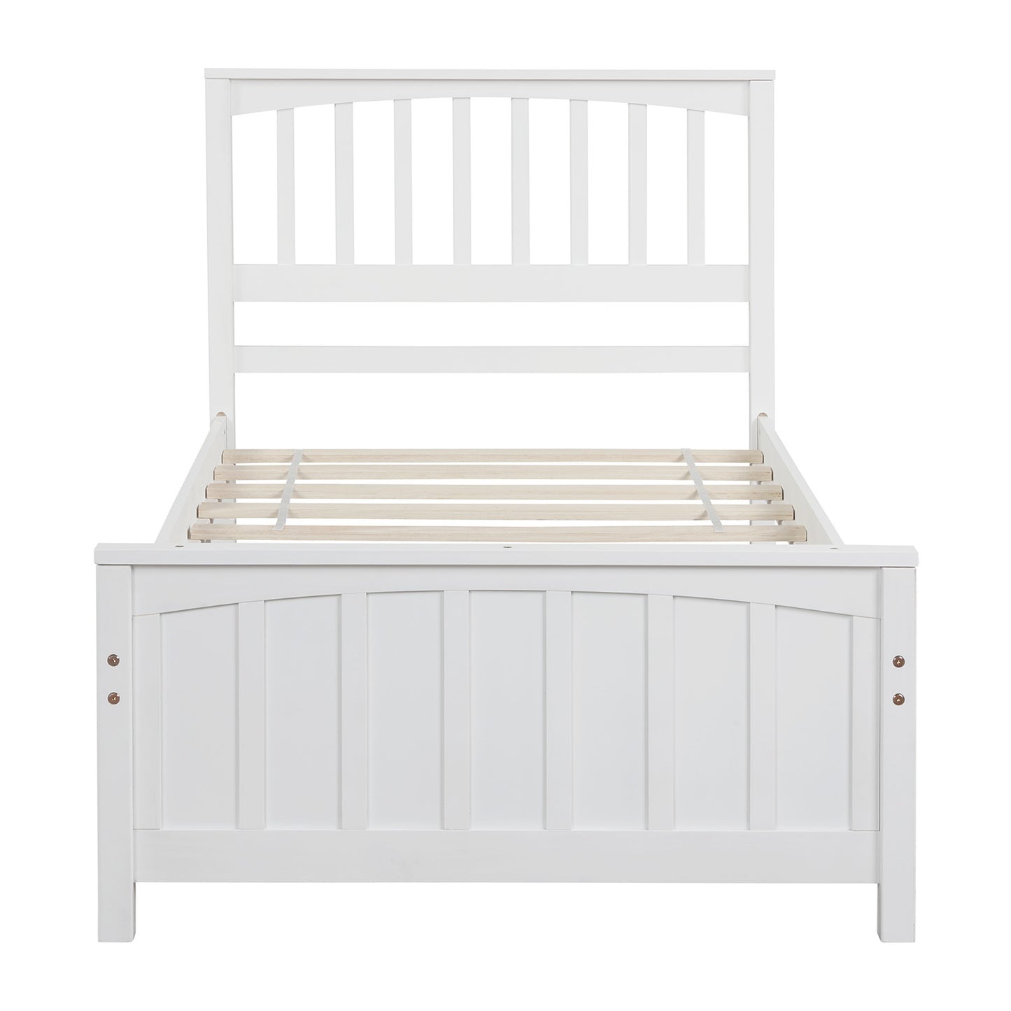 White Dreamwood Twin Platform Bed