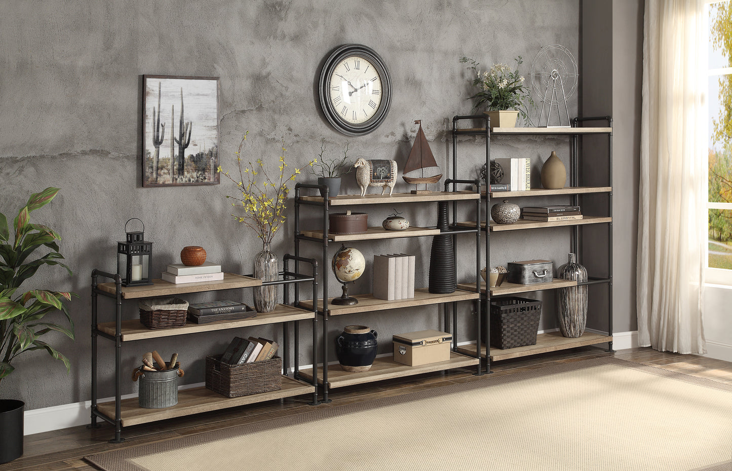 Bookshelf - Oak & Black