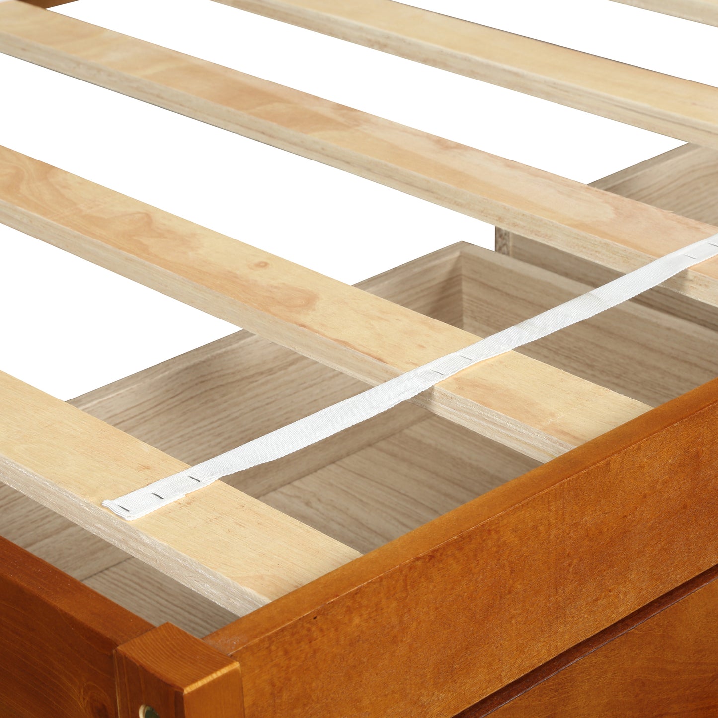Oris Twin Size Wood Platform Bed - Oak