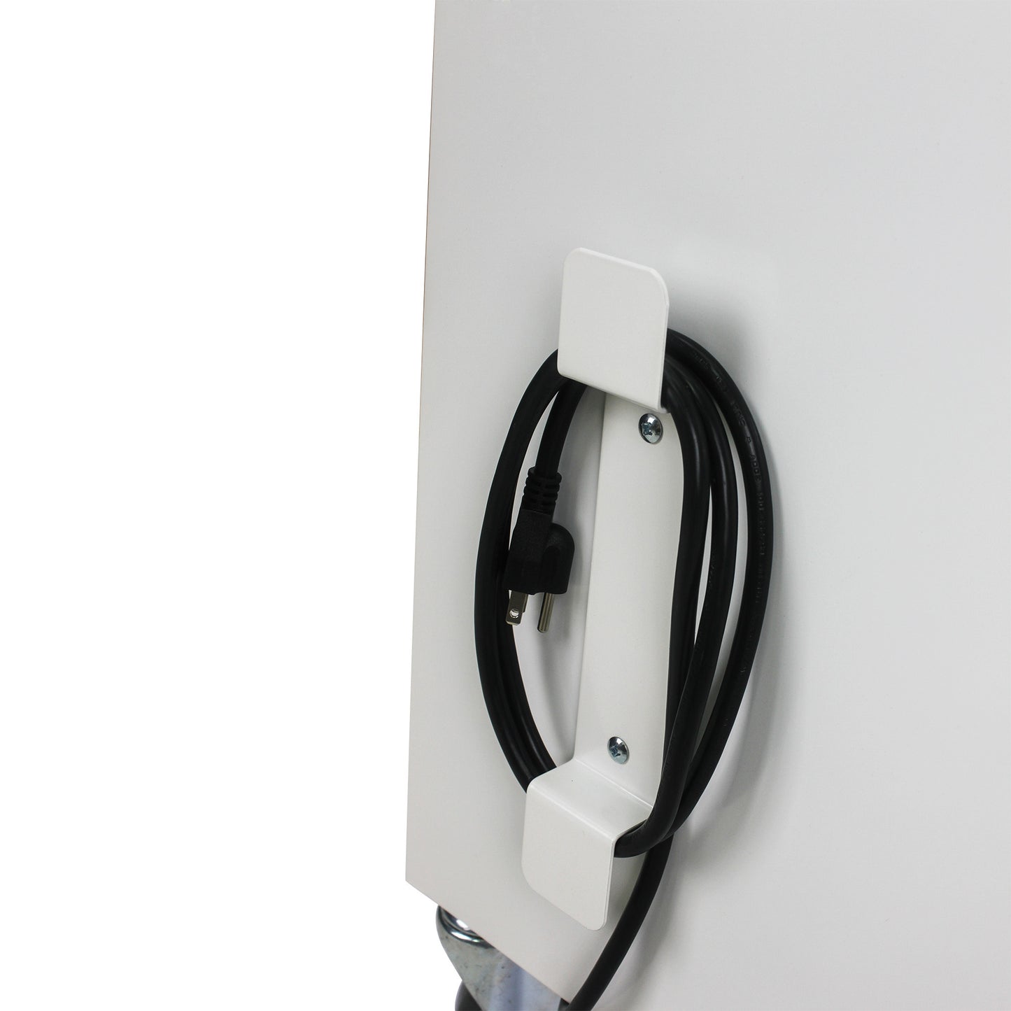 Mobile Charging Cart and Cabinet With Combination Lock - White