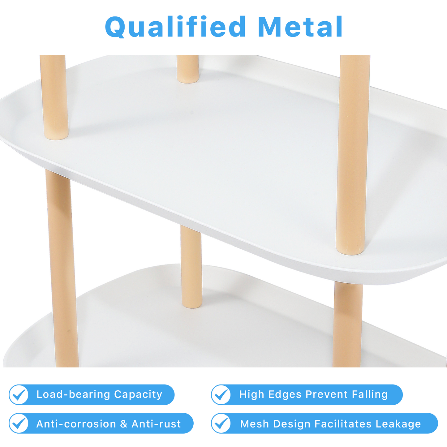 3-Tier Rolling Storage Utility Cart